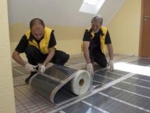 Инфракрасный (ИК) пленочный тёплый пол: правила укладки под ламинат, линолеум